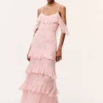 Laelia Floral Chiffon Ruffle Dress Thumbnail 2