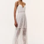 Valmy Embroidered Tulle Maxi Dress Thumbnail 2