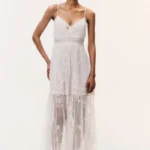 Valmy Embroidered Tulle Maxi Dress Thumbnail 1