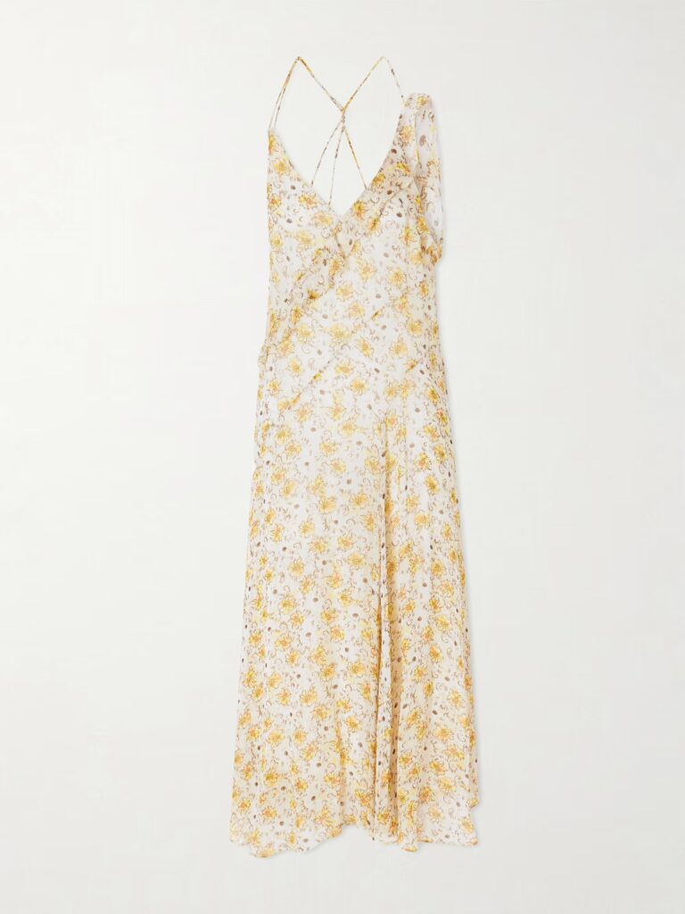 Luxie Ruffled Chiffon Dress Full Size Image 4