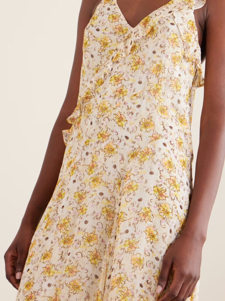 Luxie Ruffled Chiffon Dress Full Size Image 2