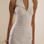 Collared Cotton Mini Dress Thumbnail 5