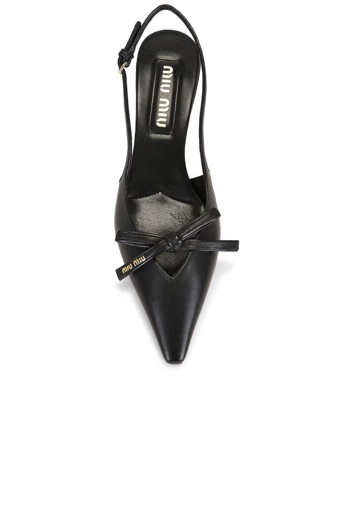 Nappa Bow Slingback Pump Full Size Image 5