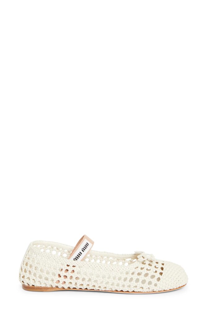 Woven Mary Jane Ballet Flat Full Size Image 1