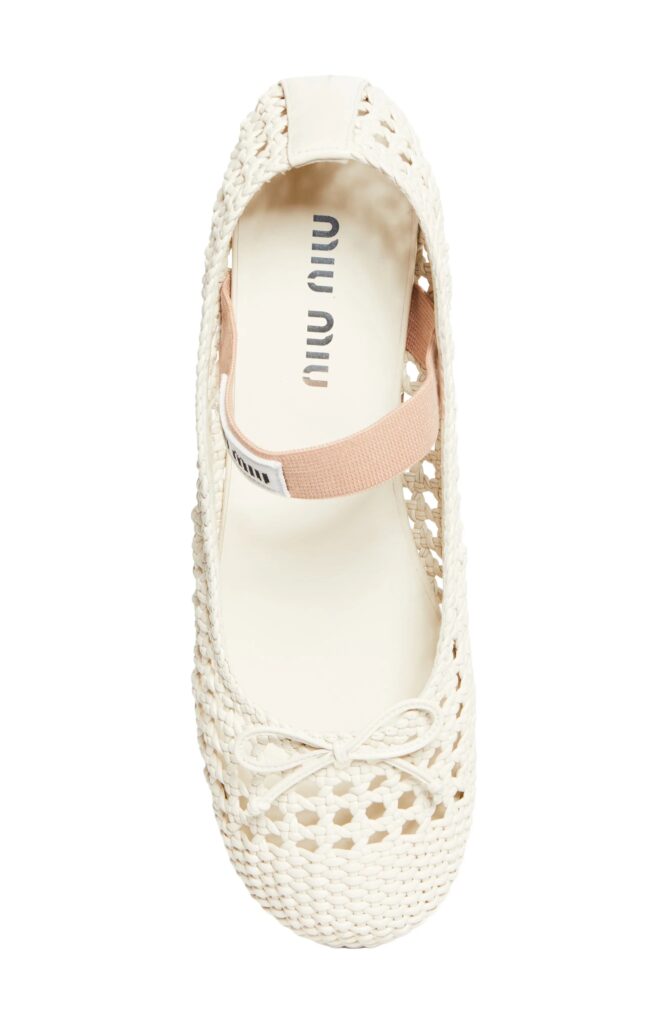 Woven Mary Jane Ballet Flat Full Size Image 3