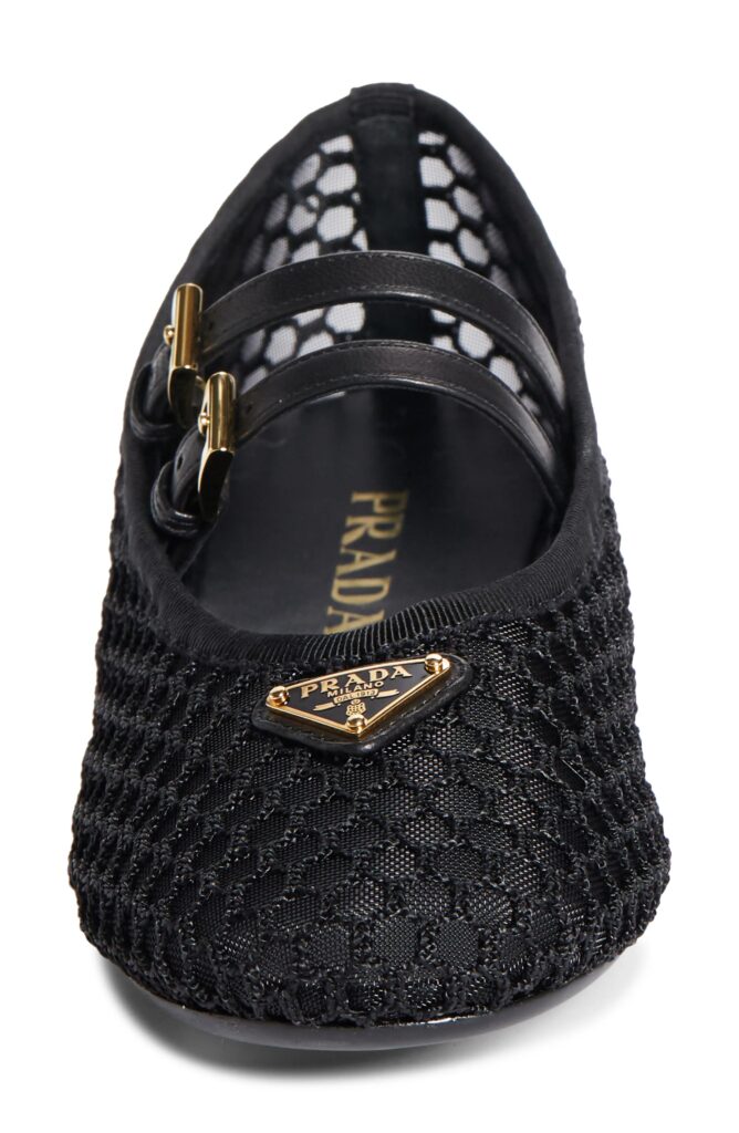 Ballerine Mesh Mary Jane Flat Full Size Image 4