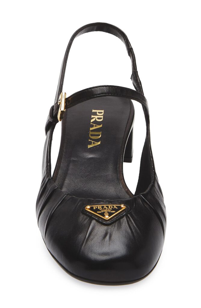 Ruched Mary Jane Slingback Pump Full Size Image 4