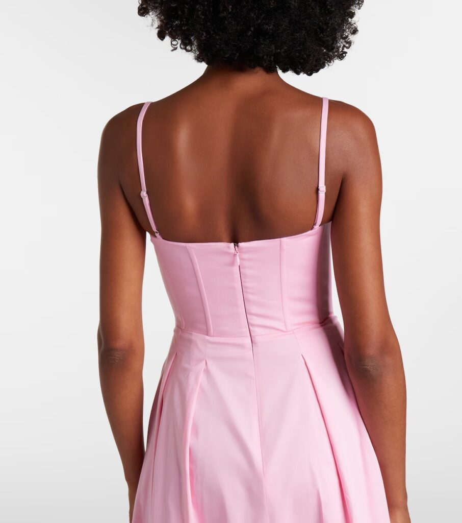Montreux Cotton-Blend Bustier Dress Full Size Image 3