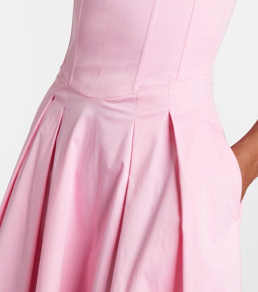Montreux Cotton-Blend Bustier Dress Full Size Image 5