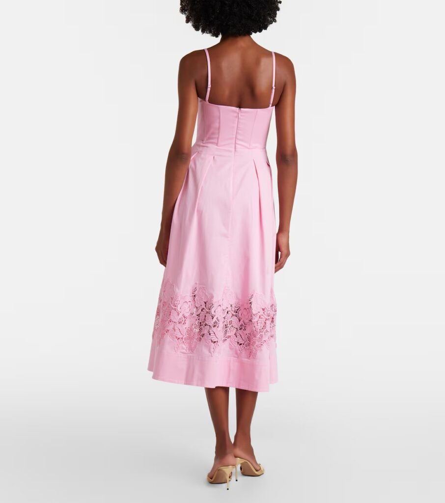 Montreux Cotton-Blend Bustier Dress Full Size Image 6