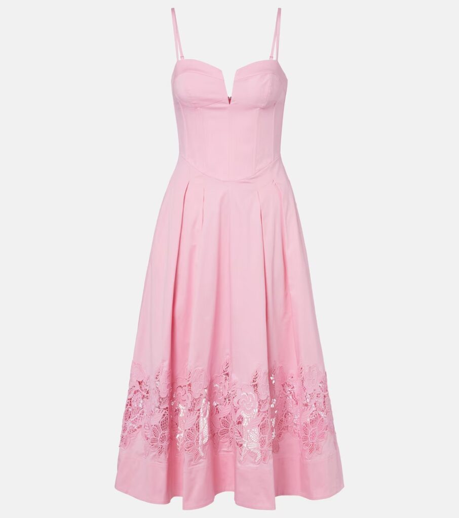Montreux Cotton-Blend Bustier Dress Full Size Image 2