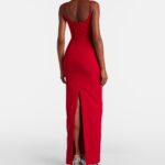 Precious Bow-Detail Crepe Bustier Gown Thumbnail 2