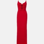 Precious Bow-Detail Crepe Bustier Gown Thumbnail 6