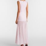 Floral Crepe and Chiffon Maxi Dress Thumbnail 7