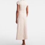 Floral Jacquard Midi Dress Thumbnail 6