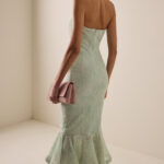 Flower Mesh Flounce Dress Thumbnail 4