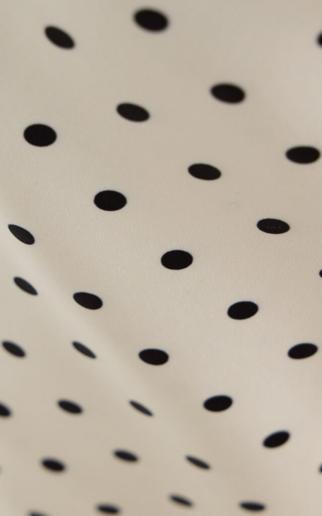 Polka-dot Satin Mini Dress Full Size Image 4