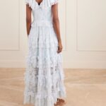 Sharleen Ruffled Lace Maxi Dress Thumbnail 4