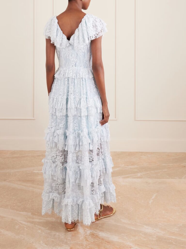 Sharleen Ruffled Lace Maxi Dress Full Size Image 4