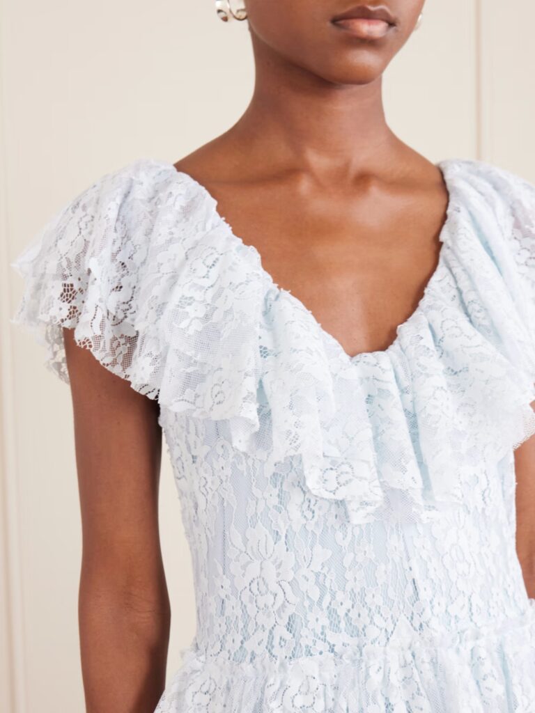 Sharleen Ruffled Lace Maxi Dress Full Size Image 2