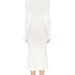 Pointelle Knit Midi Dress Thumbnail 2