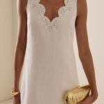 Edena Embroidered Mini Dress Thumbnail 4