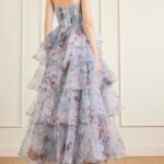 Gabrielle Strapless Organza Gown Thumbnail 3