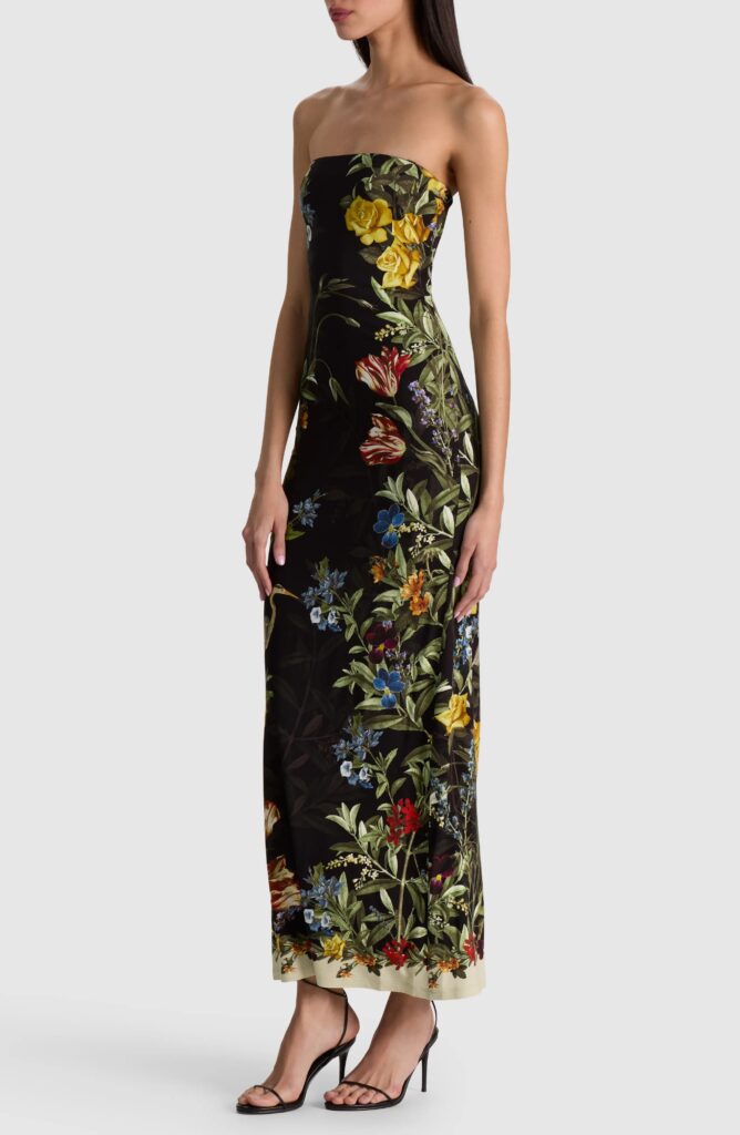 Delora Strapless Midi Dress Full Size Image 4