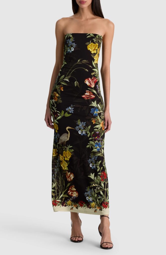Delora Strapless Midi Dress Full Size Image 3