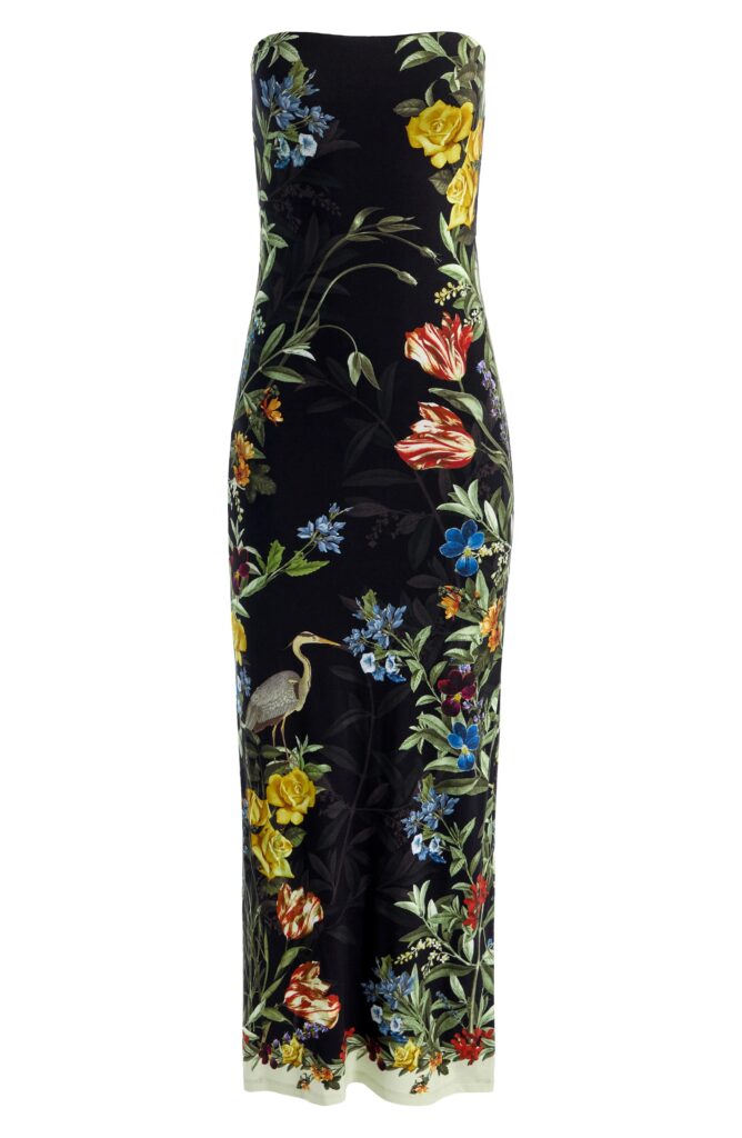 Delora Strapless Midi Dress Full Size Image 6