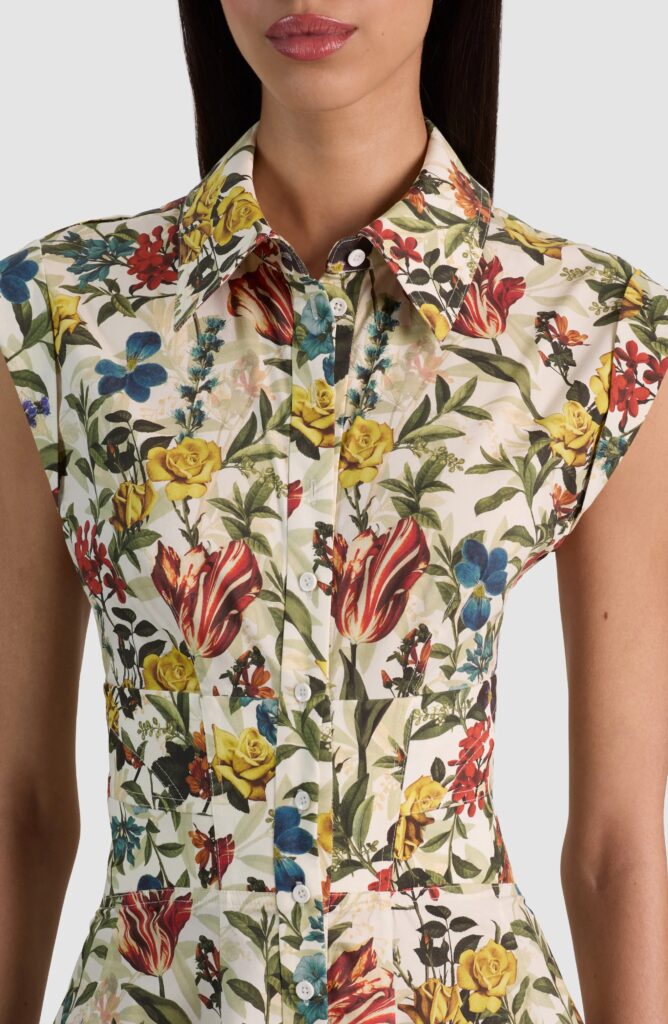 Kim Floral Paneled Minidress Full Size Image 4