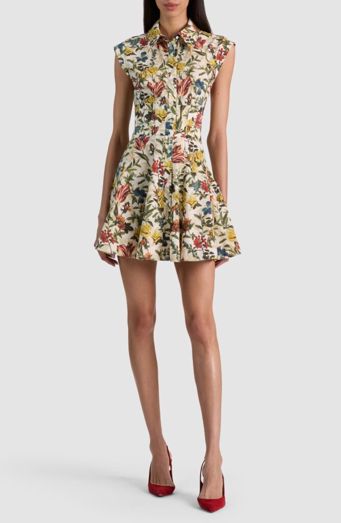 Kim Floral Paneled Minidress Full Size Image 1