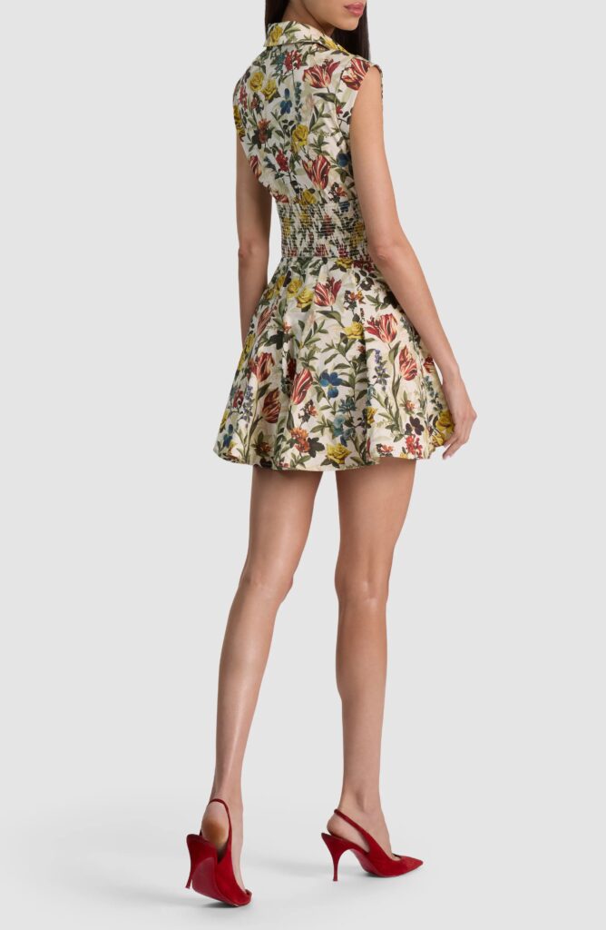 Kim Floral Paneled Minidress Full Size Image 2
