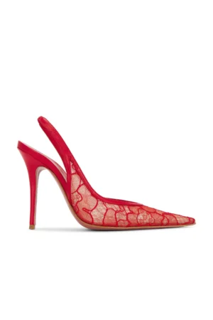 AMINA MUADDI Anok 105 Lace Slingback Pump