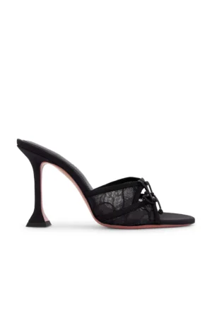 AMINA MUADDI Eleonora 95 Lace Slipper Mule
