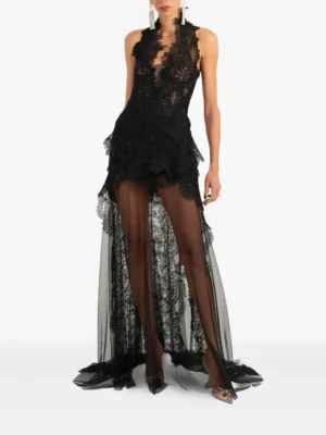 ANA RADU Lace-detailed Maxi Dress
