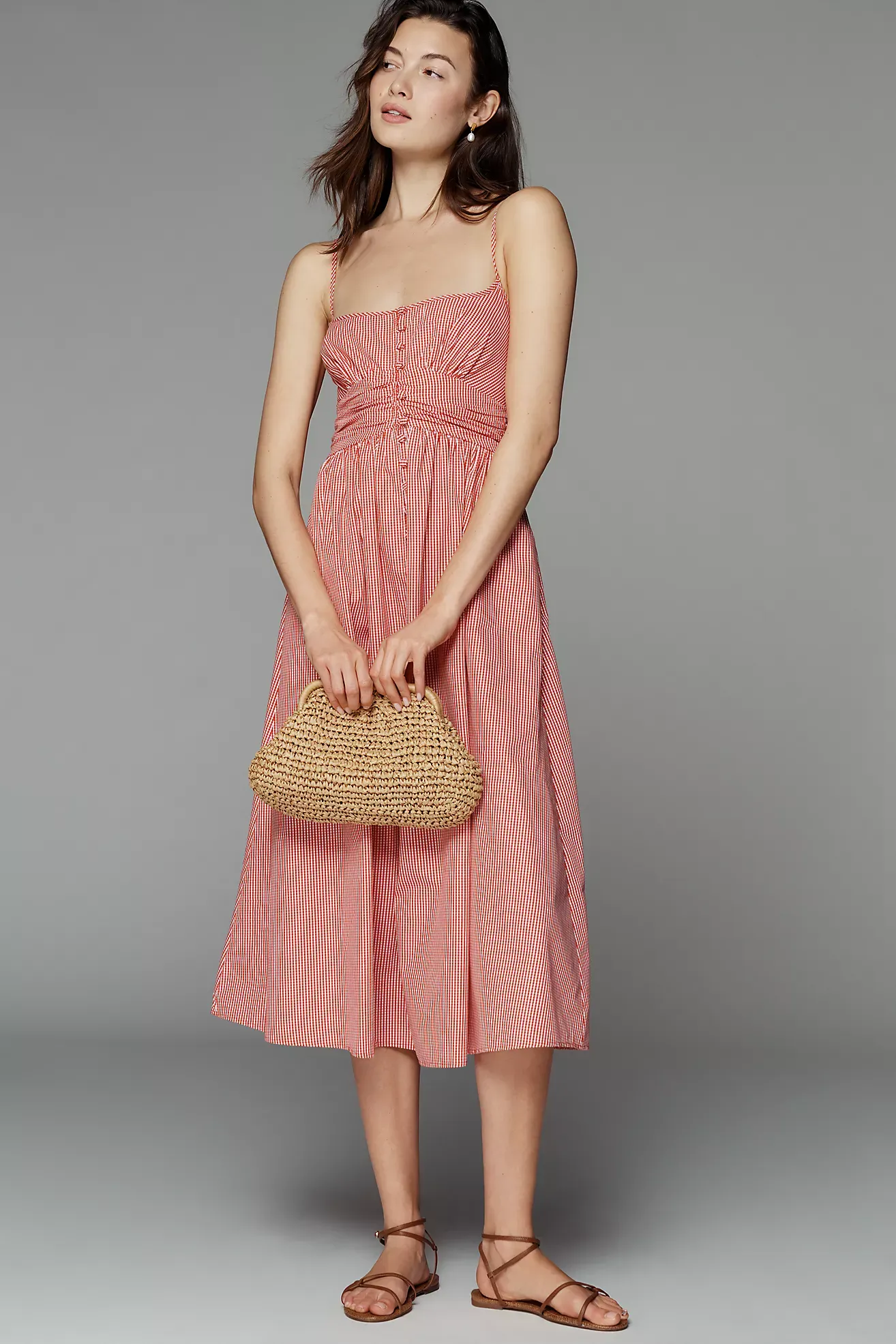 ANTHROPOLOGIE Katerina Button-front Dress