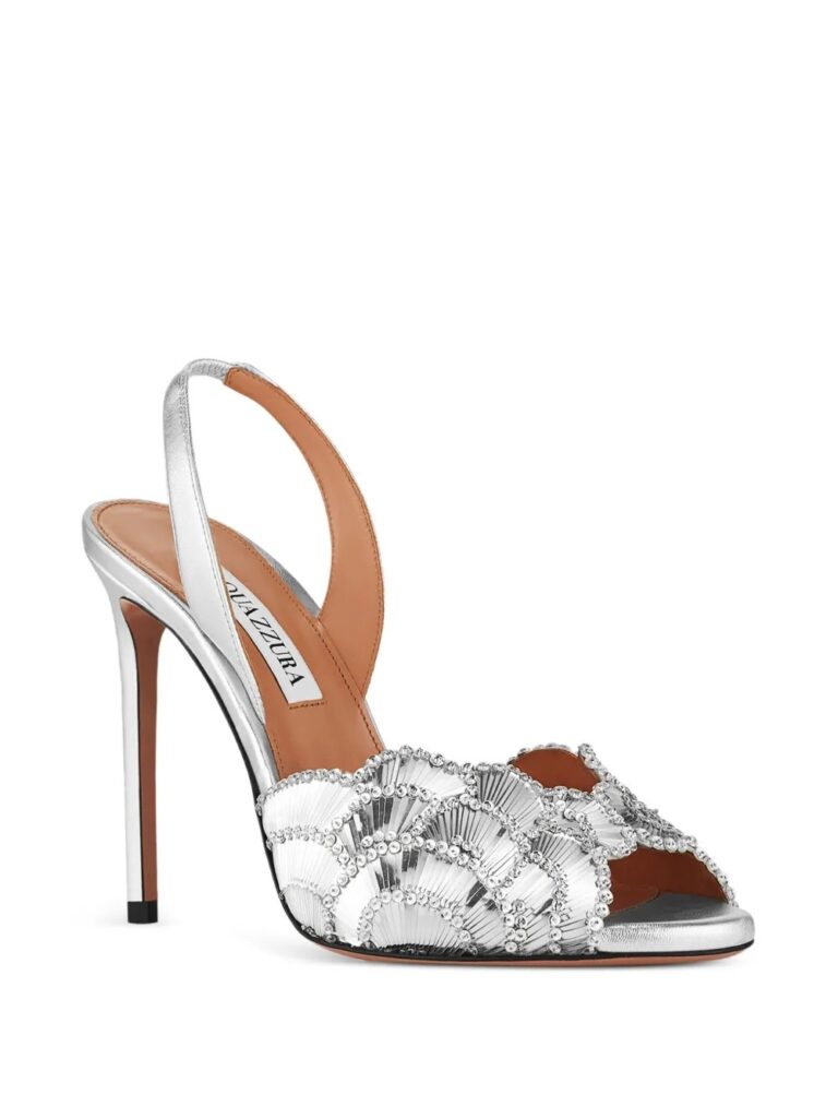 Ce Soir Crystal-embellished Heeled Sandals Full Size Image 4