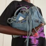 Le City Small Embellished Denim Shoulder Bag Thumbnail 5