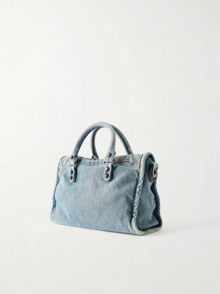Le City Small Embellished Denim Shoulder Bag Full Size Image 2