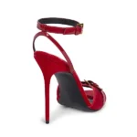 Anthem 95 Buckle-detail Leather & Velvet Sandals Thumbnail 2
