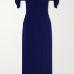 Off-the-shoulder Crepe Midi Dress Thumbnail 4