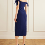 Off-the-shoulder Crepe Midi Dress Thumbnail 2