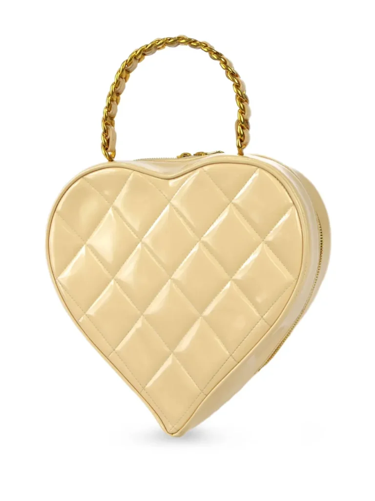 1995 CC Patch Heart Vanity Handbag Full Size Image 4