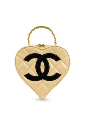 CHANEL PRE-OWNED 1995 CC Patch Heart Vanity Handbag