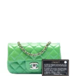 Extra Mini Rectangular Classic Patent Single Flap Crossbody Bag Thumbnail 7