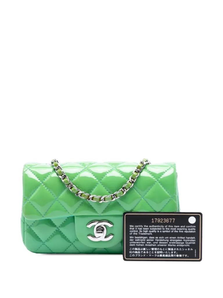 Extra Mini Rectangular Classic Patent Single Flap Crossbody Bag Full Size Image 7