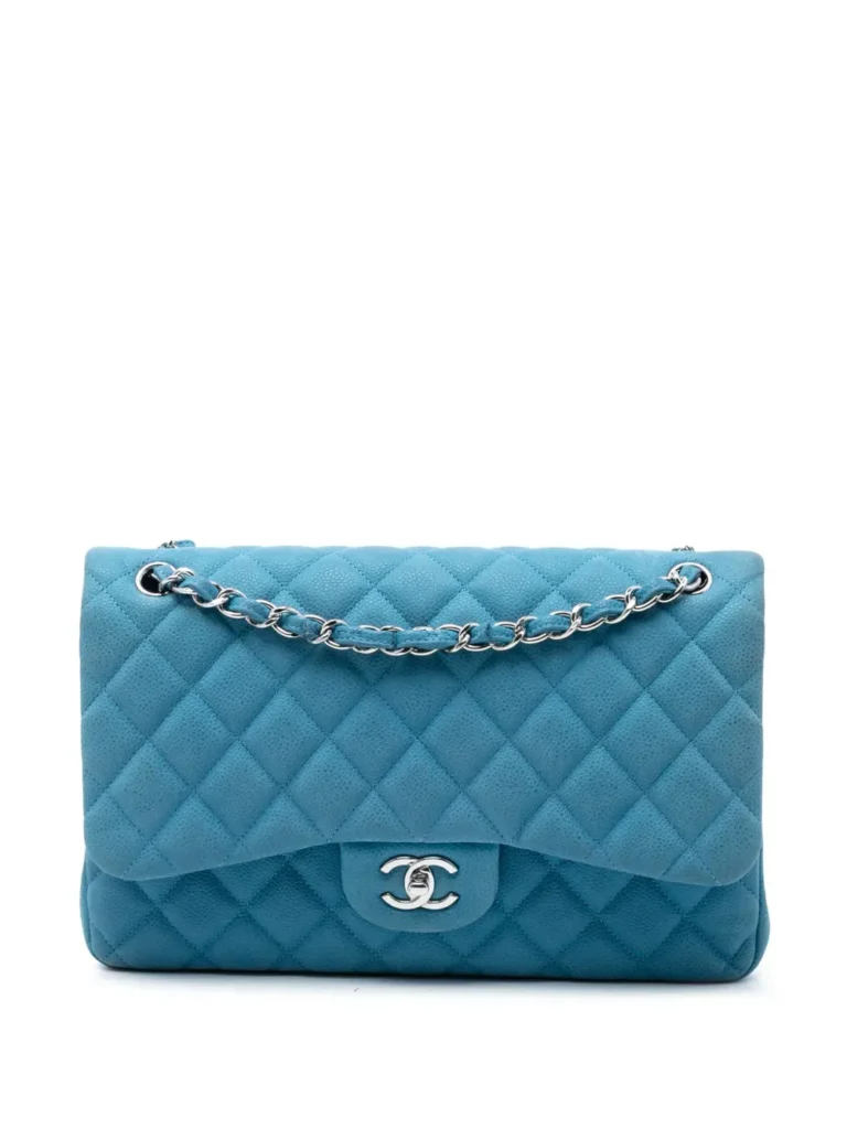 Jumbo Classic Caviar Double Flap Shoulder Bag Full Size Image 1