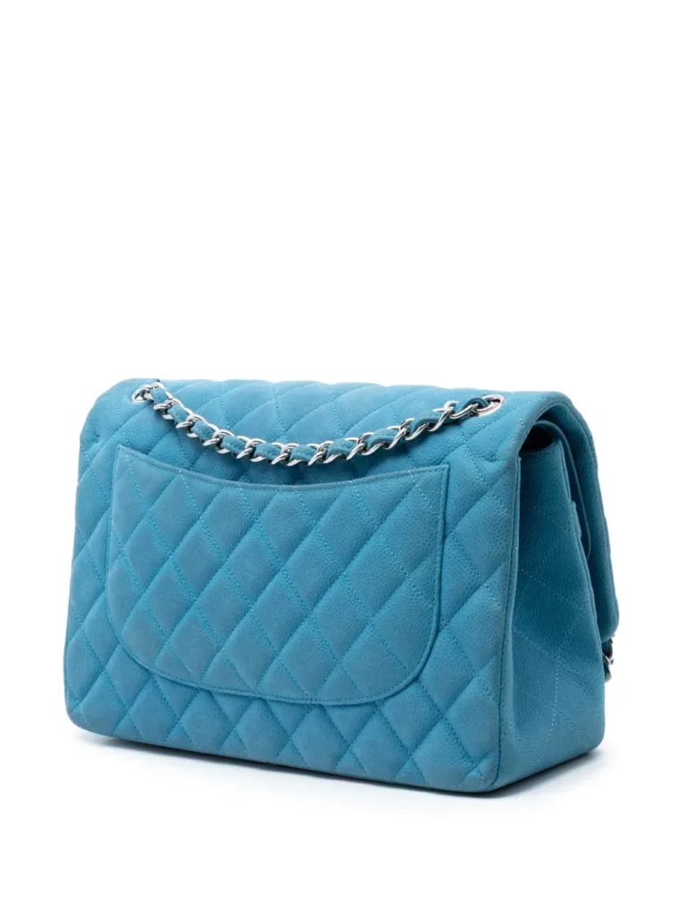 Jumbo Classic Caviar Double Flap Shoulder Bag Full Size Image 7