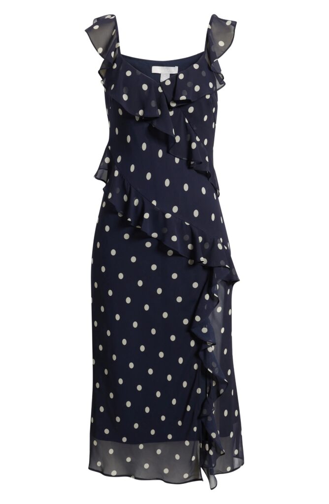 Ruffle Midi Dress Full Size Image 6